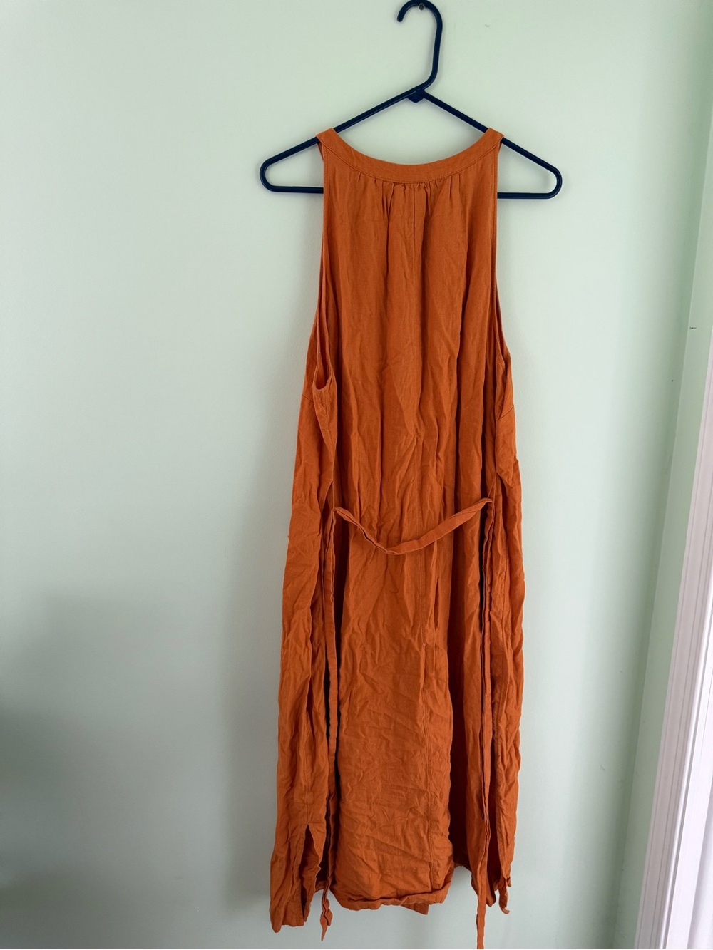 Ava & Viv Rust Orange Button-Front Maxi Dress - Picture 3 of 6